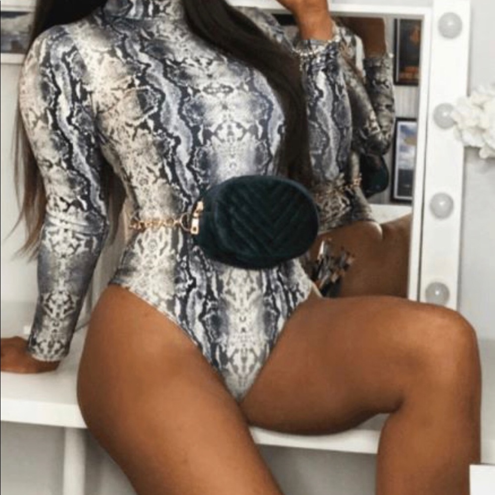 Snake Print Bodysuit
